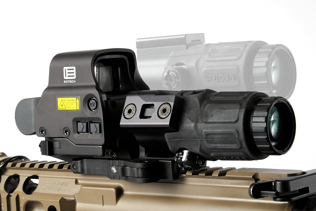 CNC Machined Flip Mount for EOTech G33 3X Magnifier - Quick Release & Durable Design for Tactical Scopes & Rifle Optics - Perfect for Hunting, Shooting Range & Airsoft Games