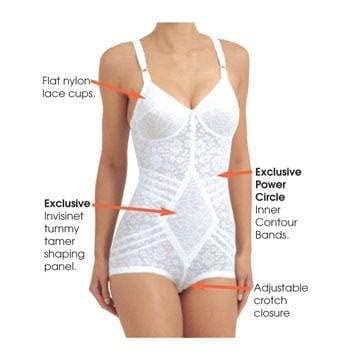 Rago Style 9057 - Extra Firm Control Shapewear Body Briefer for Tummy Control & Waist Slimming | Perfect for Dresses, Formal Wear & Everyday Use