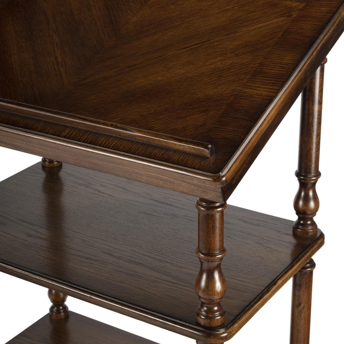Vintage Oak Library Stand - Butler Alden Style - Perfect for Home Office, Study Room & Classic Book Display