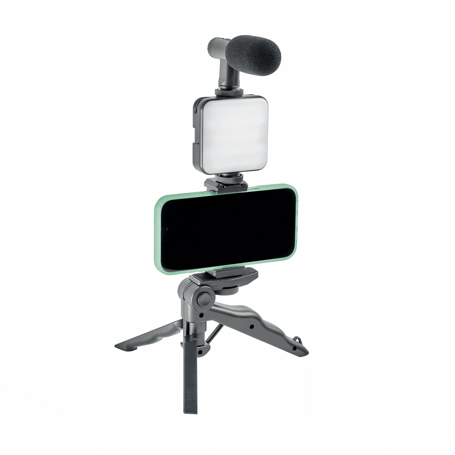 Professional Podcast & Vlogging Kit with Microphone, Lighting & Tripod - Perfect for YouTube Creators, Streamers & Content Makers at Home Studio