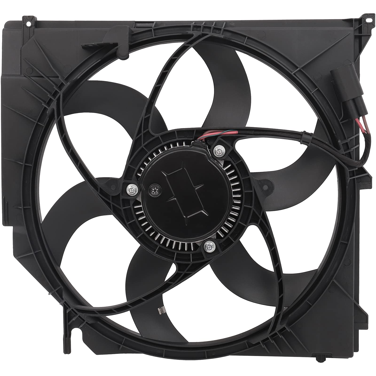 Universal Slim Push Pull Radiator Fan Assembly 13.5V Cooling Fan Kit - Driver Side/LH 621-194 KFKGF - Compatible with 2004-2011 BMW X3 - Perfect for Engine Cooling & Overheating Prevention