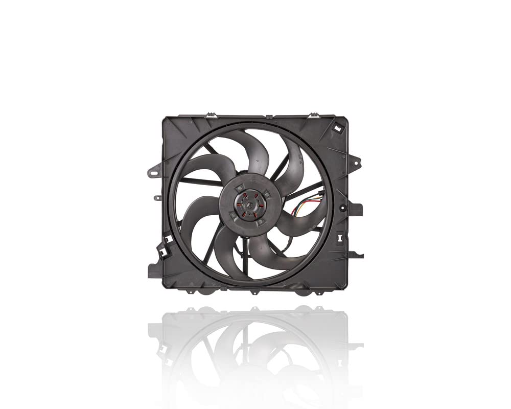 Dual Radiator and Condenser Fan Assembly Compatible with 2016-2019 Cadillac ATS & CTS, 2016-2022 Chevrolet Camaro 4/6-Cylinder 2.0L/3.6L Engine - Replacement Part #19333232 - Perfect for Engine Cooling & AC System Performance