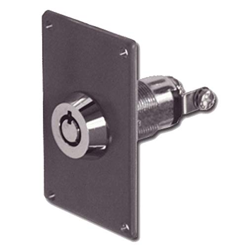 ASEC Chrome Electric Key Switch - Heavy Duty Ignition Switch for Marine, Automotive & Industrial Equipment - Perfect for Boats, Trucks & Machinery