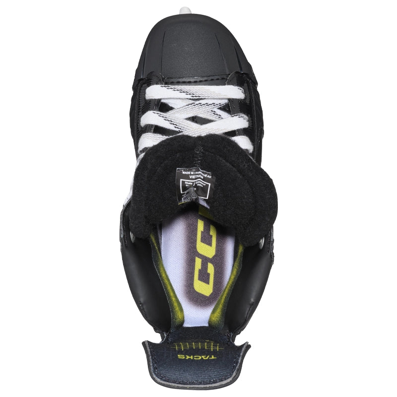 CCM Tacks XF80 Junior Ice Hockey Skates - Lightweight & Durable for Youth Hockey Players - Perfect for Games, Practice & Training on Ice