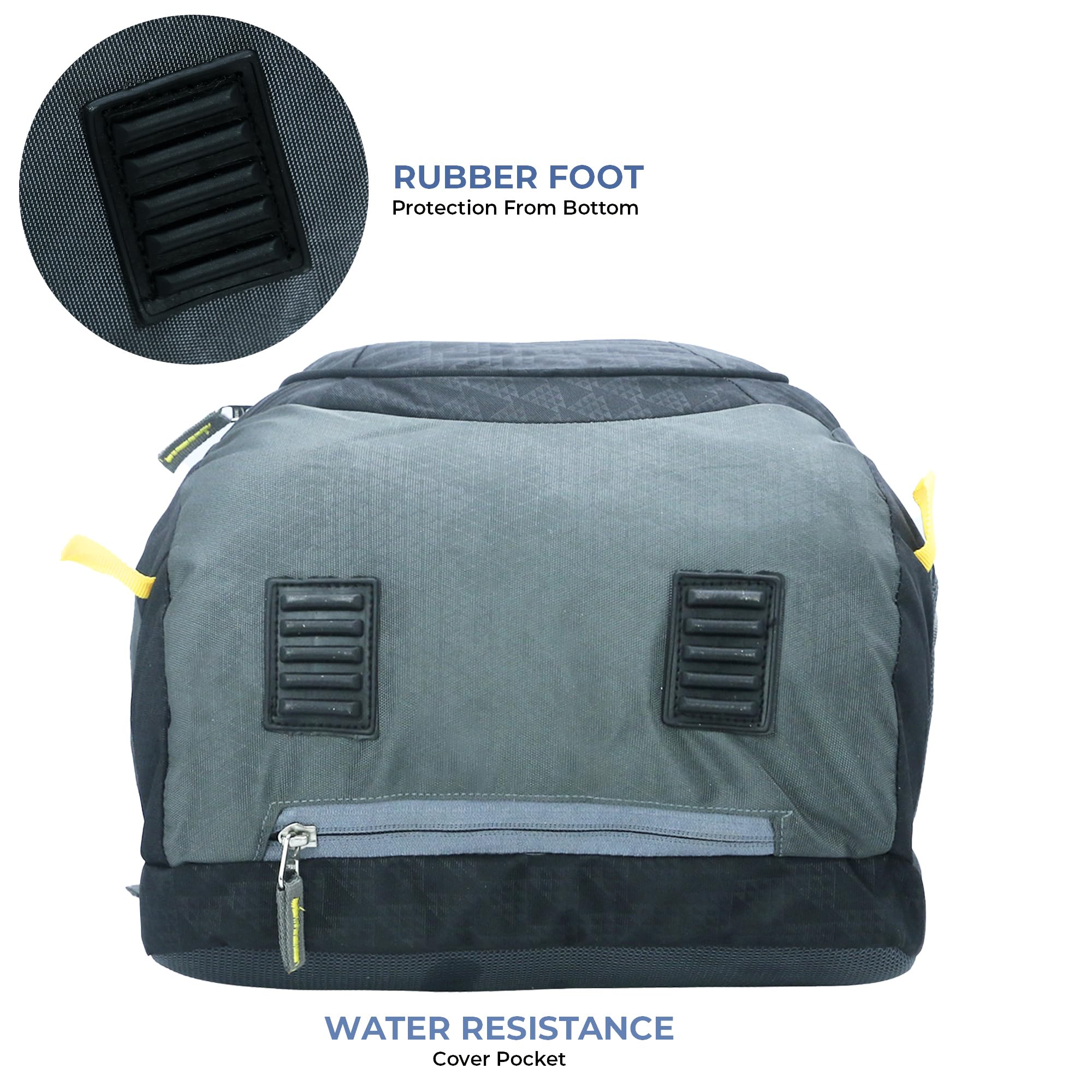 ZaySoo Ultimate Unisex Waterproof Travel & Hiking Backpack - 19-Inch Laptop Compartment with Rain Cover & Internal Organizer - Perfect for College, Commuting & Outdoor Adventures