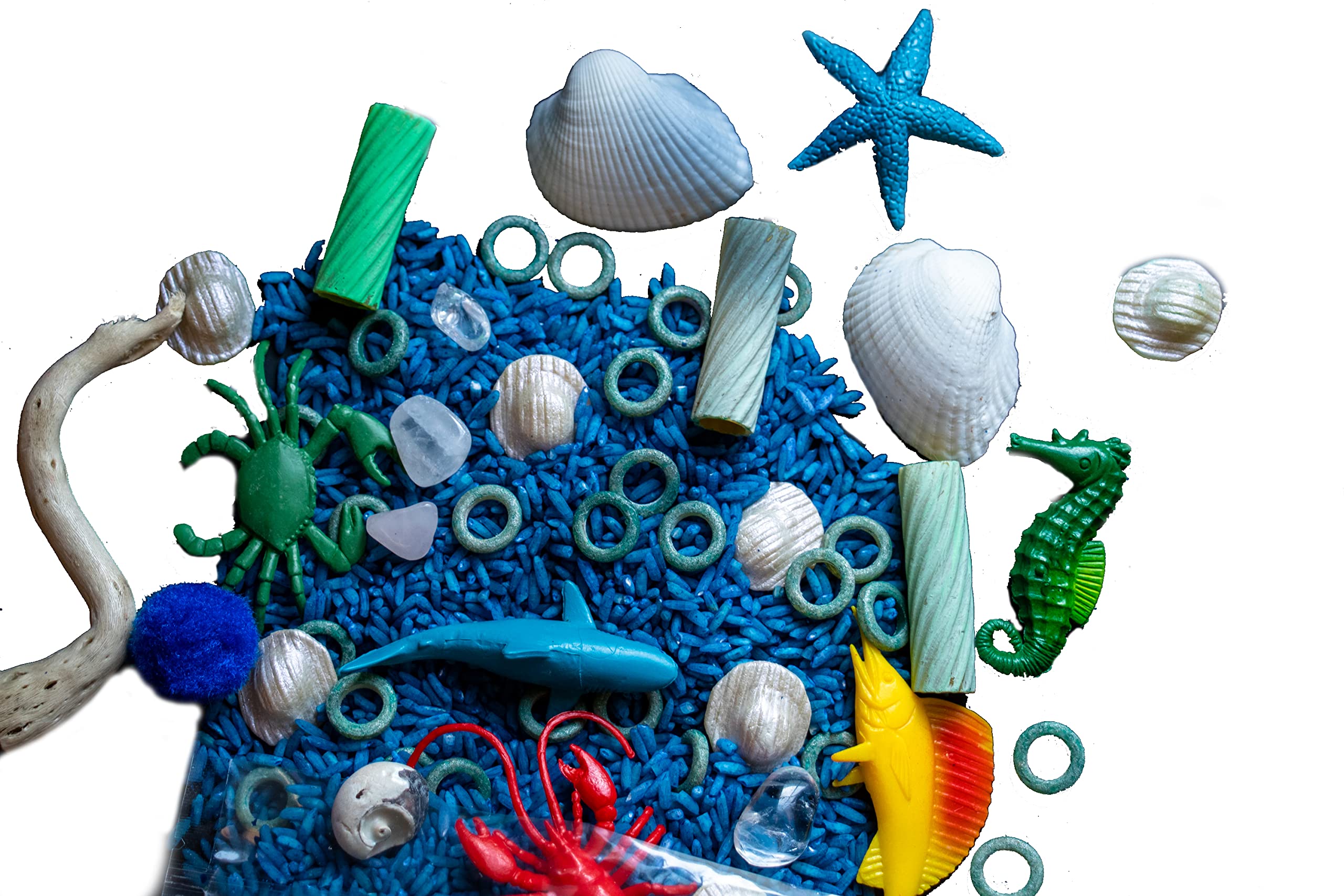 Ocean Sensory Bin for Toddlers - Montessori Sensory Play Toys for Kids - Perfect for Early Learning & Developmental Activities at Home or Classroom
