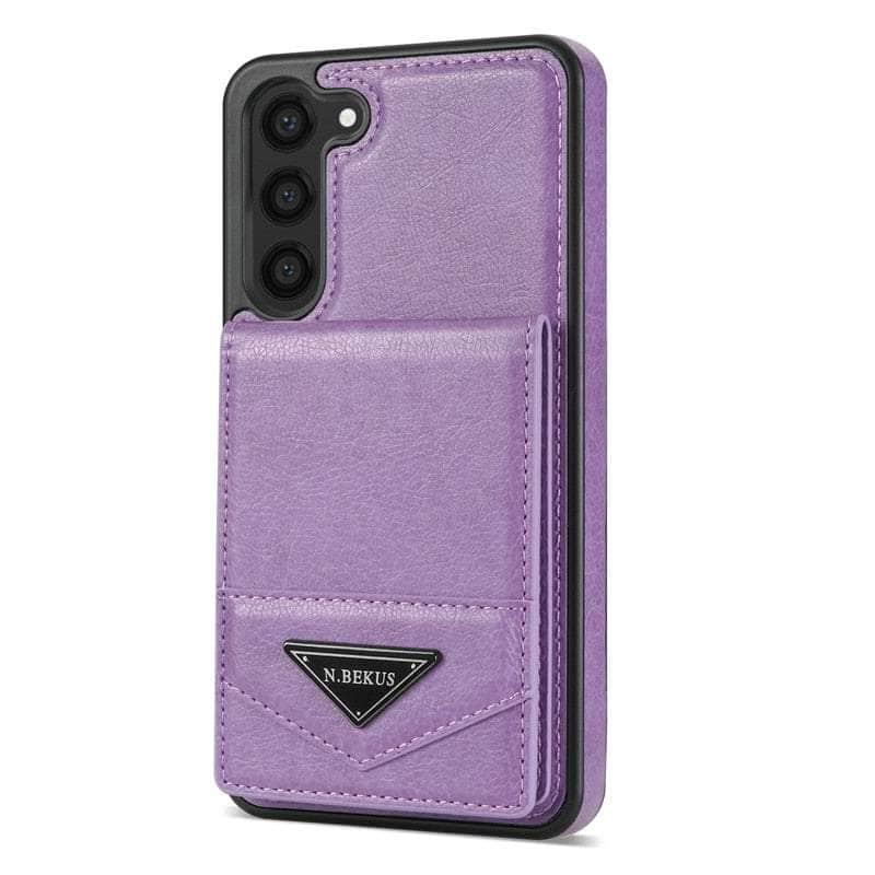 Anti Theft Galaxy S23 FE Wallet Case with RFID Blocking & Card Slots - Slim Flip Cover for Daily Use, Travel & Commuting