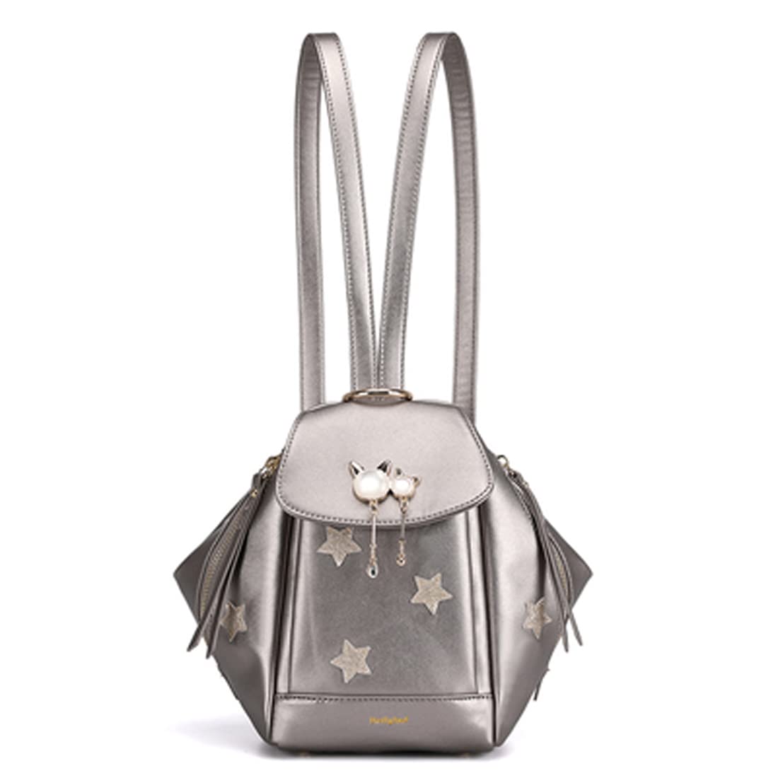 Cute Mini Backpack for Women - PU Leather Convertible Shoulder Bag Purse, Fashionable Small Backpack for Travel, Work & Daily Use