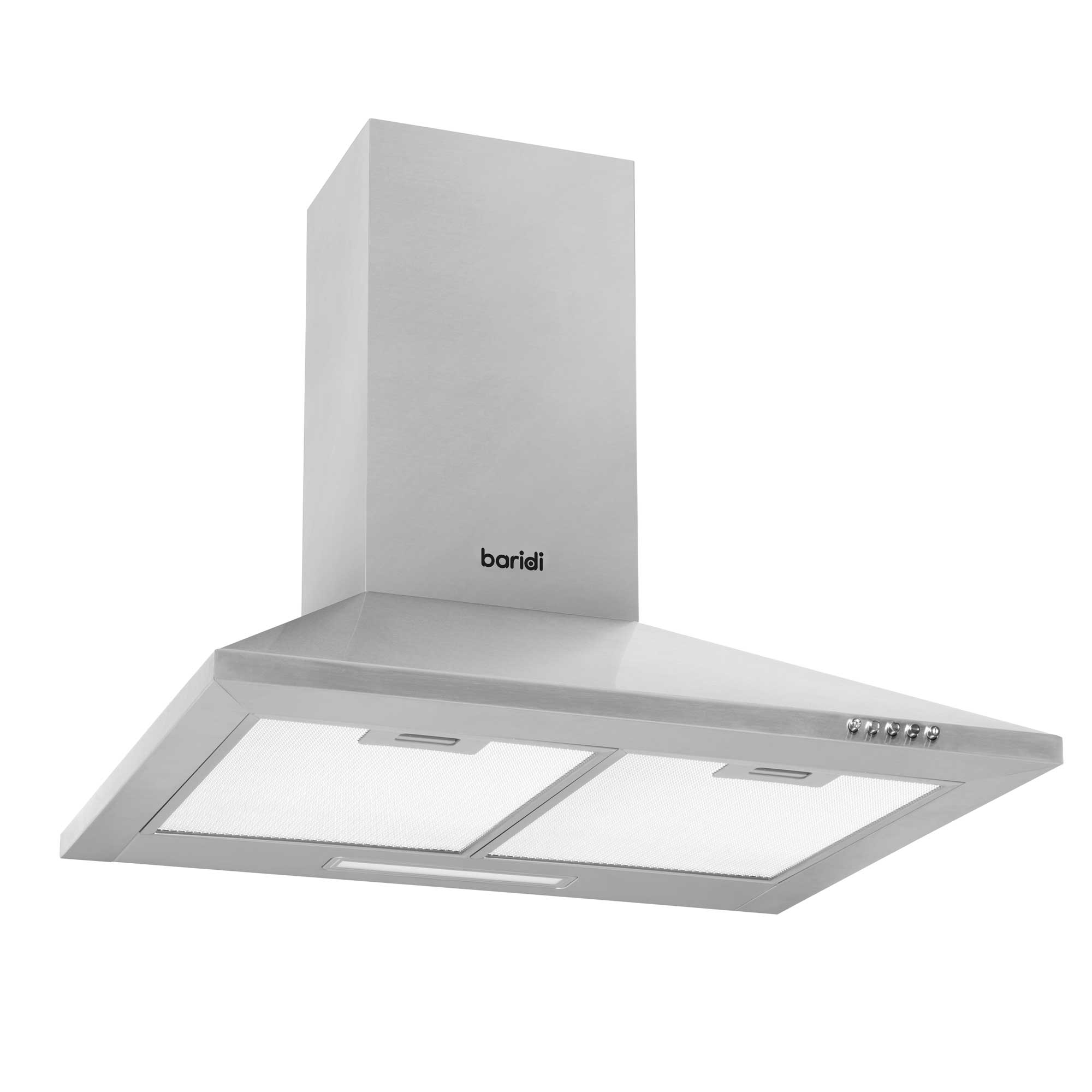 Baridi 4-Zone Ceramic Hob with 5-Function Fan Assisted Oven & Chimney Style Cooker Hood Bundle DH185 - Perfect for Modern Kitchens & Home Cooking
