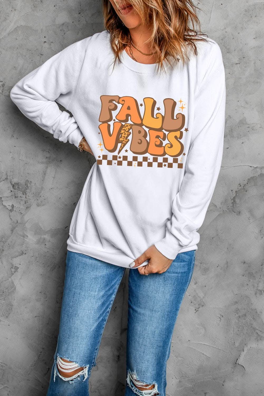 Stylish Letter Print Sweatshirt for Women - Long Sleeve Casual Pullover - Perfect for Fall Fashion, Lounge Wear & Street Style Outfits