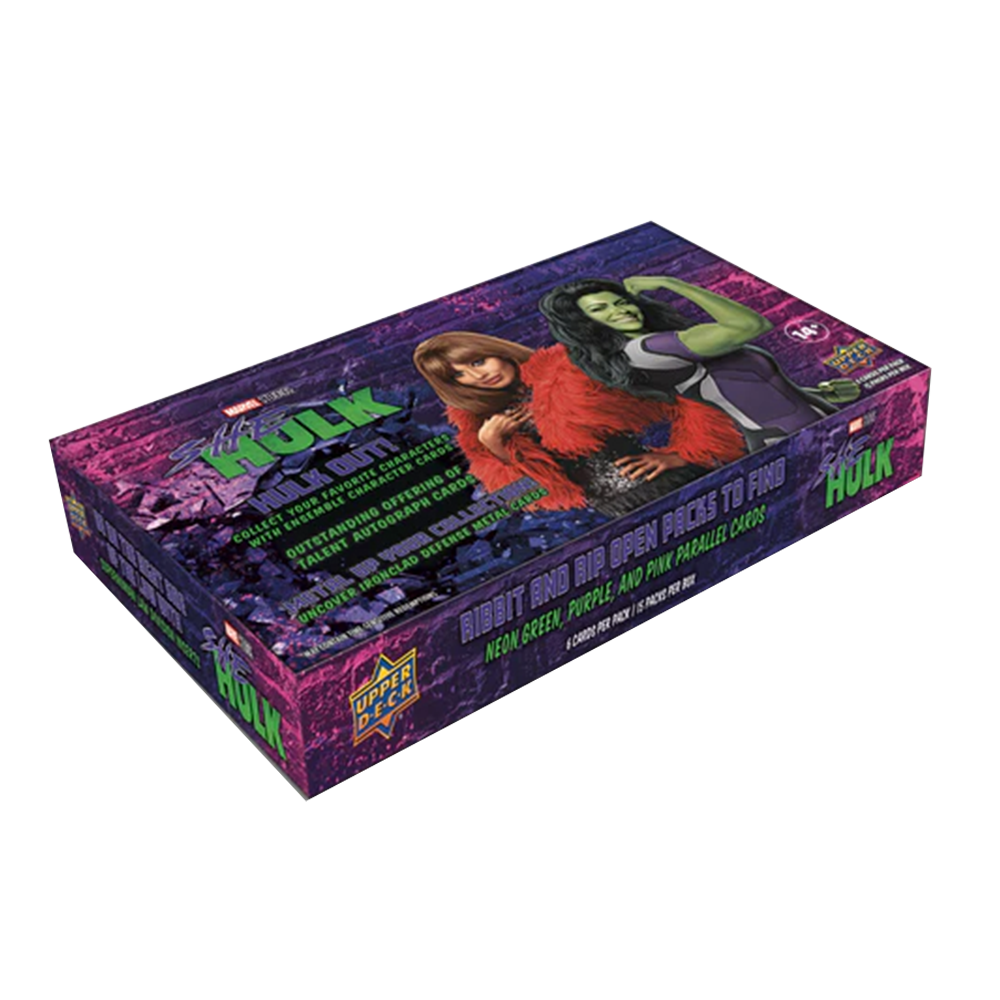 2024 Upper Deck Marvel Studios She-Hulk Attorney At Law Trading Cards Hobby Box - Collectible Marvel Superhero Cards for Fans & Investors
