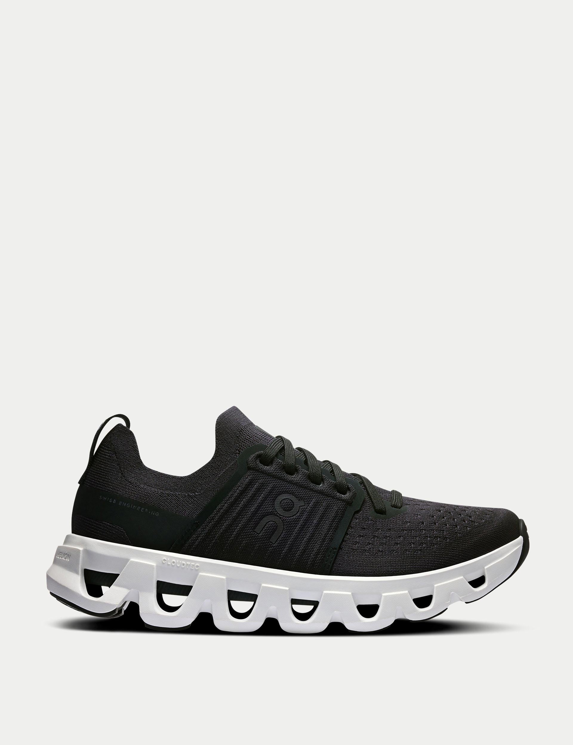 Cloudswift 4 Running Shoes - Black/White - Lightweight Cushioned Sneakers for Men & Women - Perfect for Jogging, Gym Workouts & Daily Wear