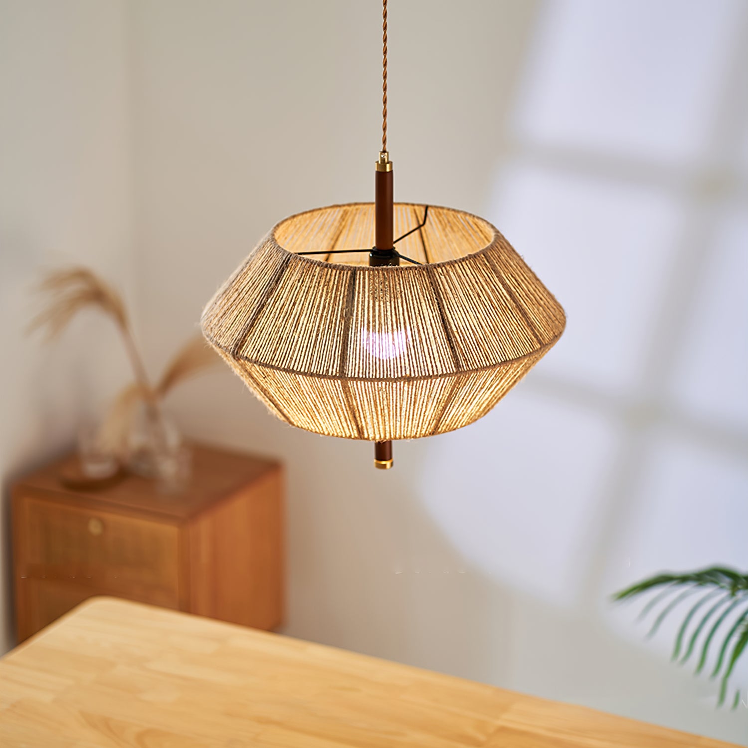 Aluna Corded Pendant Light - Modern Hanging Ceiling Fixture for Kitchen Island, Dining Room & Bedroom Lighting