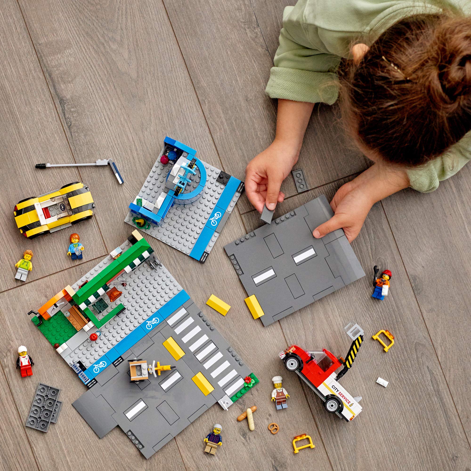 LEGO City Shopping Street 60306 Building Kit - 533 Piece Creative Construction Toy for Kids Ages 6+ | New 2021 Model | STEM Learning & Imaginative Play | Perfect for Birthday Gifts & Family Bonding Activities