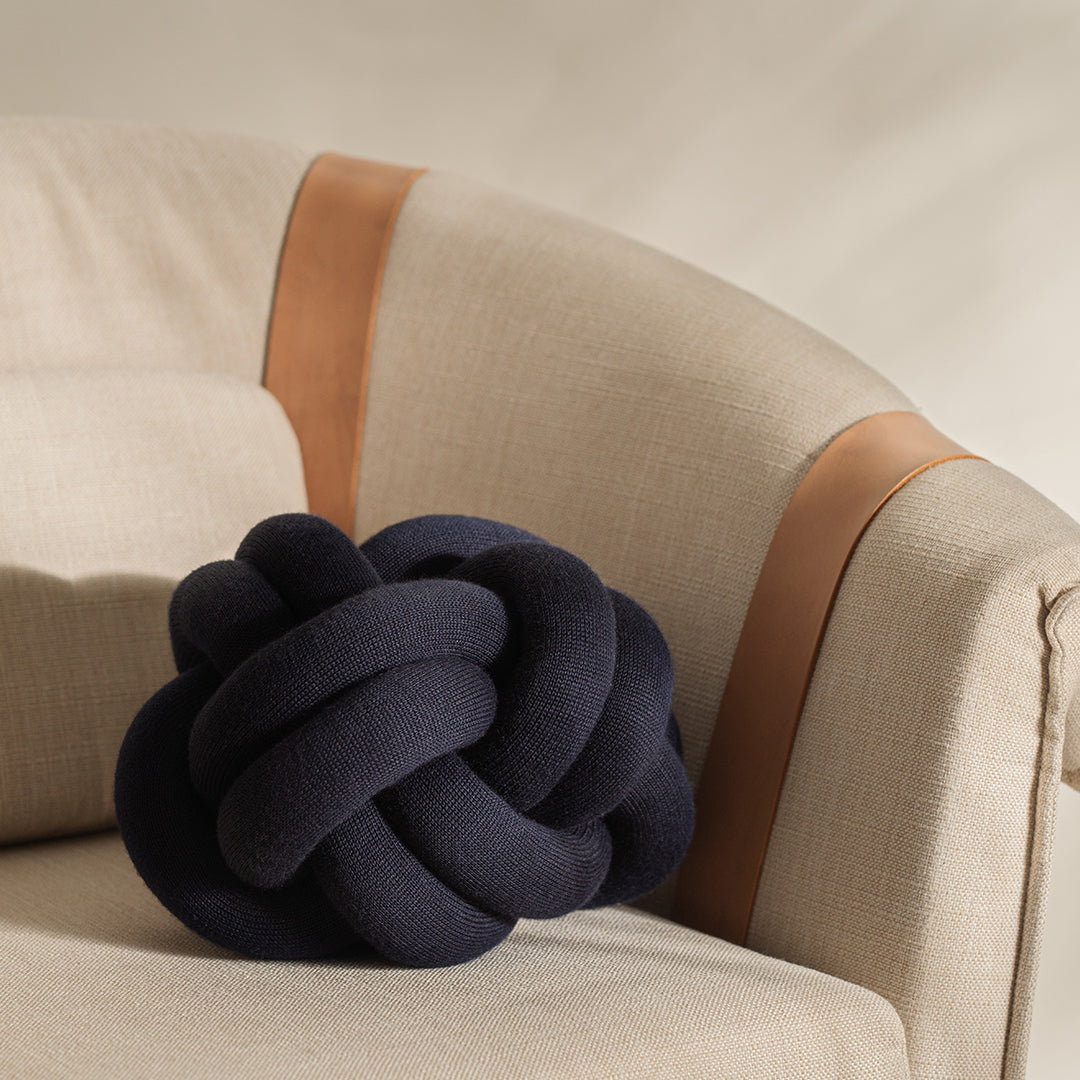 Sigurdardottir Knot Cushion - Stylish Nordic Home Decor Pillow by Design House Stockholm - Perfect for Living Room, Bedroom & Sofa