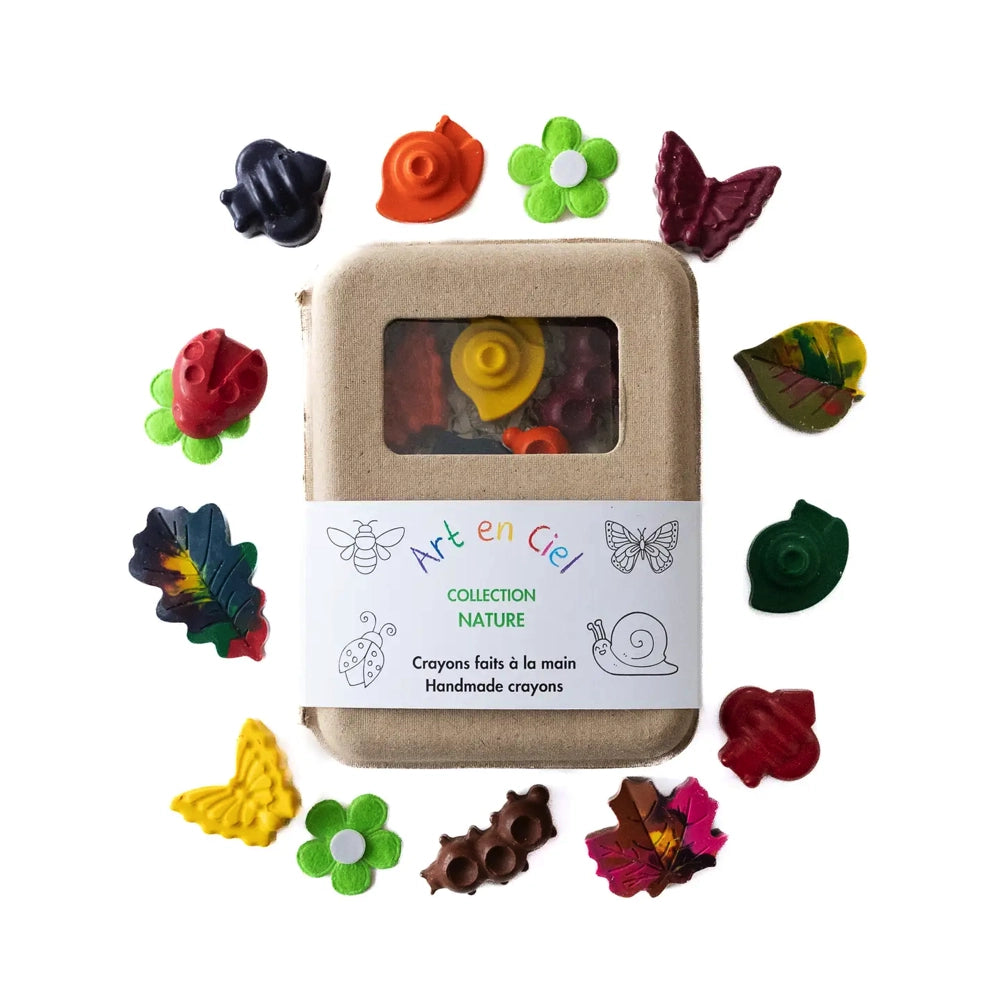 Art en Ciel Handmade Natural Beeswax Crayons - Non-Toxic Eco-Friendly Coloring Tools for Kids | Perfect for Classroom, Homeschooling & Creative Art Projects