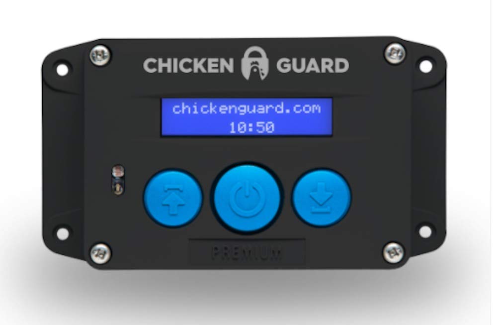 ChickenGuard Premium ECO Automatic Chicken Coop Door Opener - Light & Timer Sensor, 1kg Capacity, Battery Powered (2021 Eco Model) | Secure Poultry Access for Day/Night Protection
