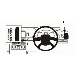 ClicOn No Holes Right Hand Dashboard Mount for Audi A6 (2004-2009) - Perfect for GPS, Phone Holders & Car Accessories
