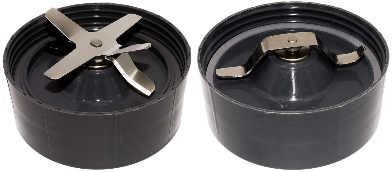 Blendin Extractor Blade and Milling Flat Blade with Gaskets - Compatible with Nutribullet 600W, 900W, NB-101B, NB-101S, NB-201, NBR-0601, NBR-1201, NB9-1301, 900 Pro Series Blenders - Perfect for Smoothies, Protein Shakes, and Food Processing