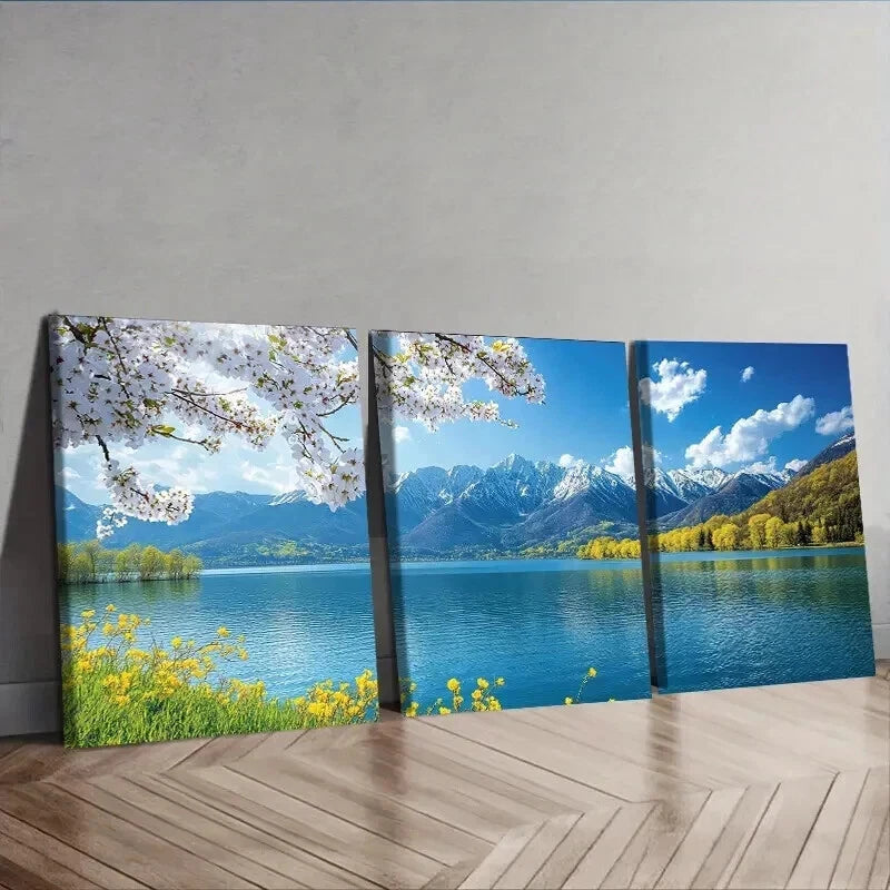 3-Piece Luxurious Yunnan Lijiang Wall Art Set - 50x70cm Framed Canvas Prints | High-Quality Australian-Made Ready-to-Hang Decor for Living Room, Bedroom & Office