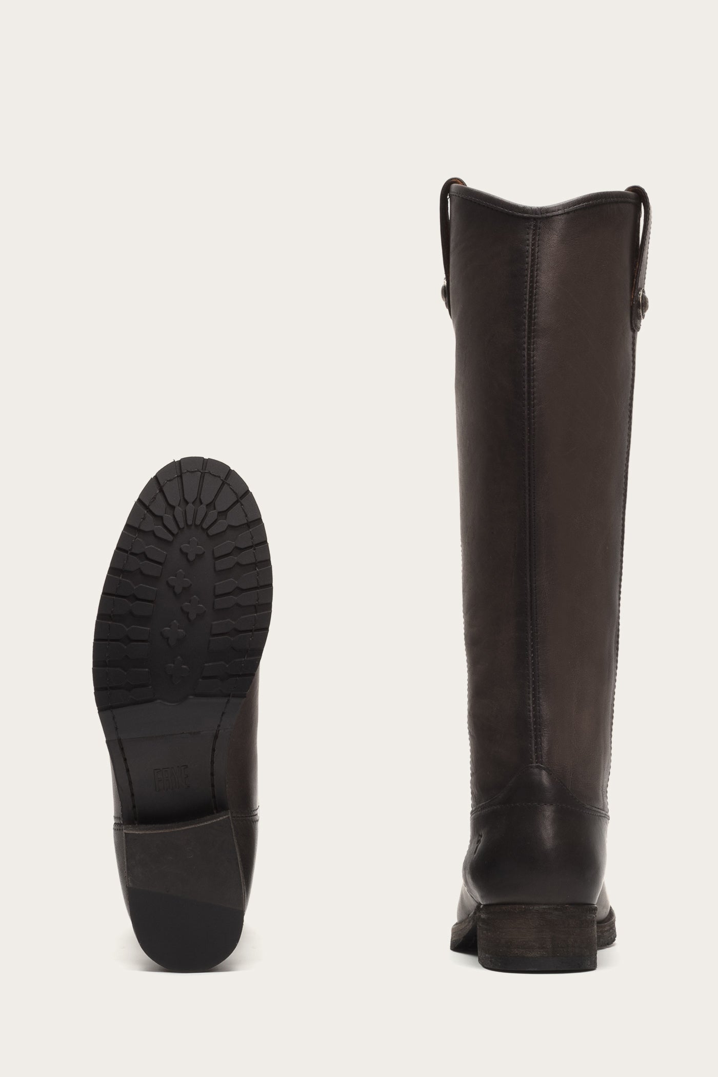 Melissa Button Lug Tall Boots - Vintage & Pre-Loved Women's Ankle Boots for Fall & Winter Fashion | Perfect for Casual Outfits, Date Nights & Office Wear