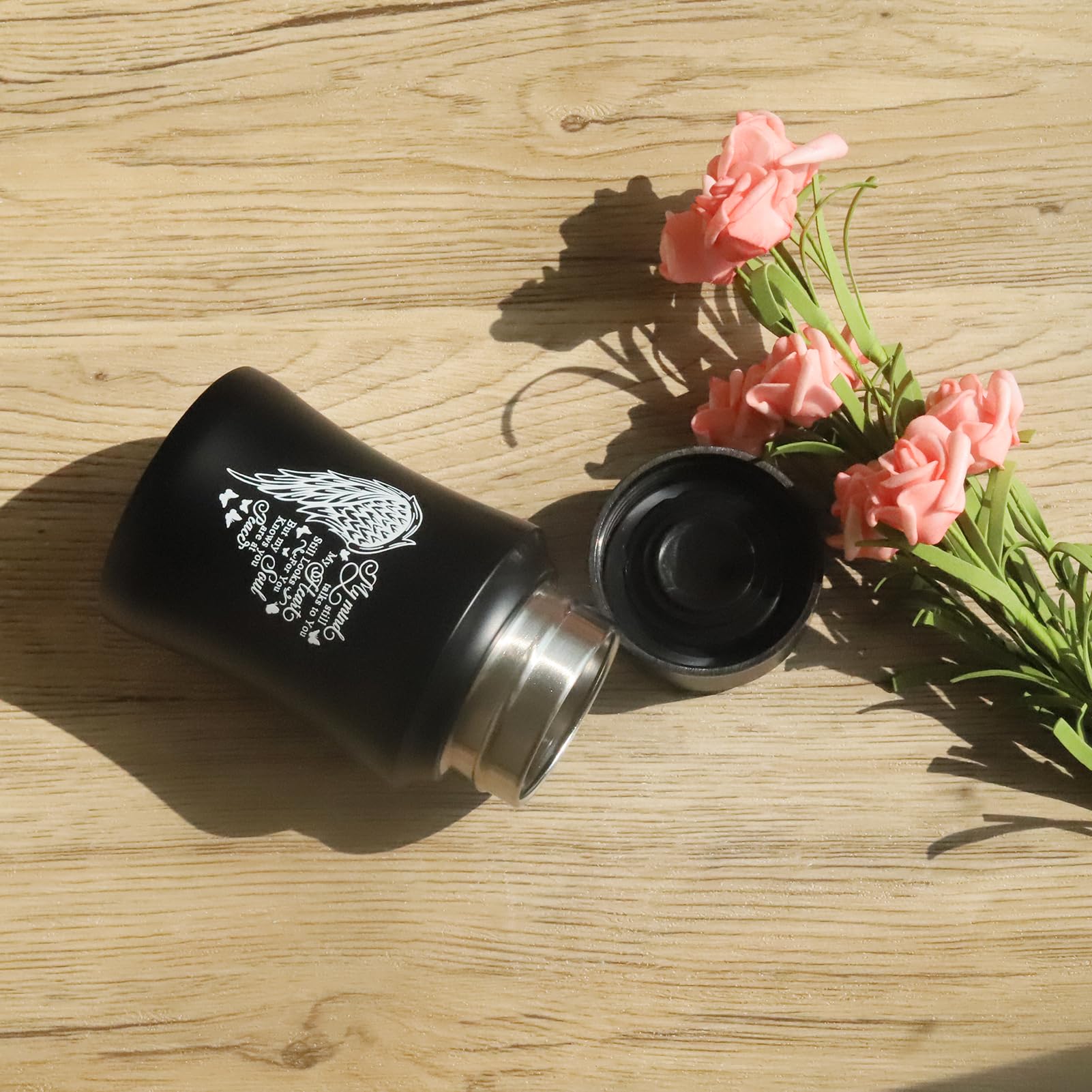 4.5 Inch Small Stainless Steel Cremation Urn for Human Ashes - Mini Keepsake Memorial Urn Container - Perfect for Home Display, Travel, or Scattering Ceremonies