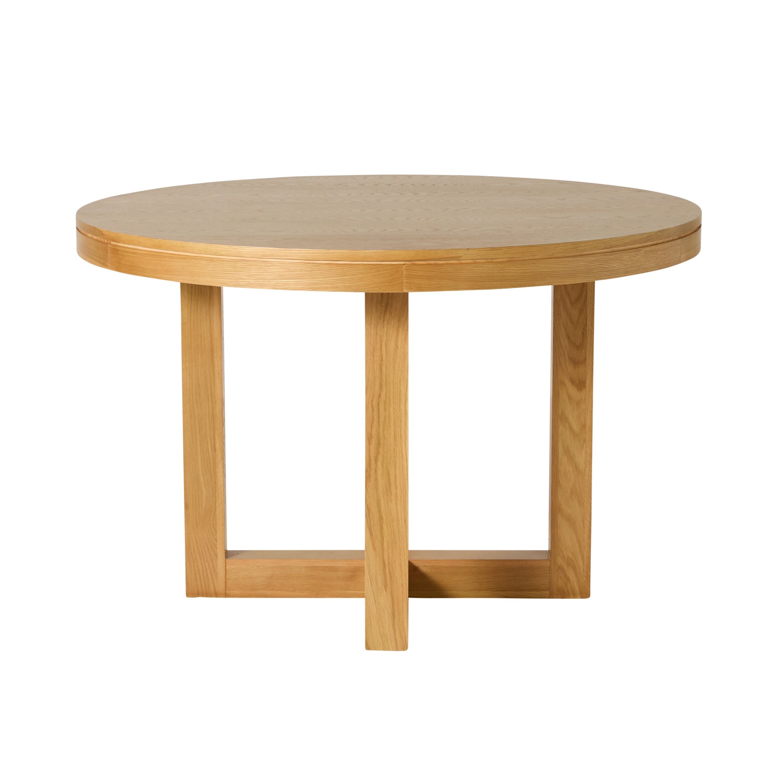 Avalon Light Oak Round Dining Table - Modern Kitchen & Dining Room Furniture for Small Spaces & Family Gatherings