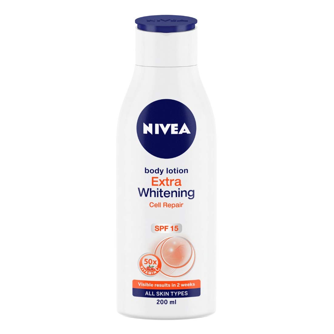NIVEA Shower Gel & Body Lotion Set - Water Lily & Oil Body Wash (250ml) + Extra Whitening Lotion (200ml) for Women | Hydrating & Brightening Skincare Routine for Daily Bath & Moisturizing