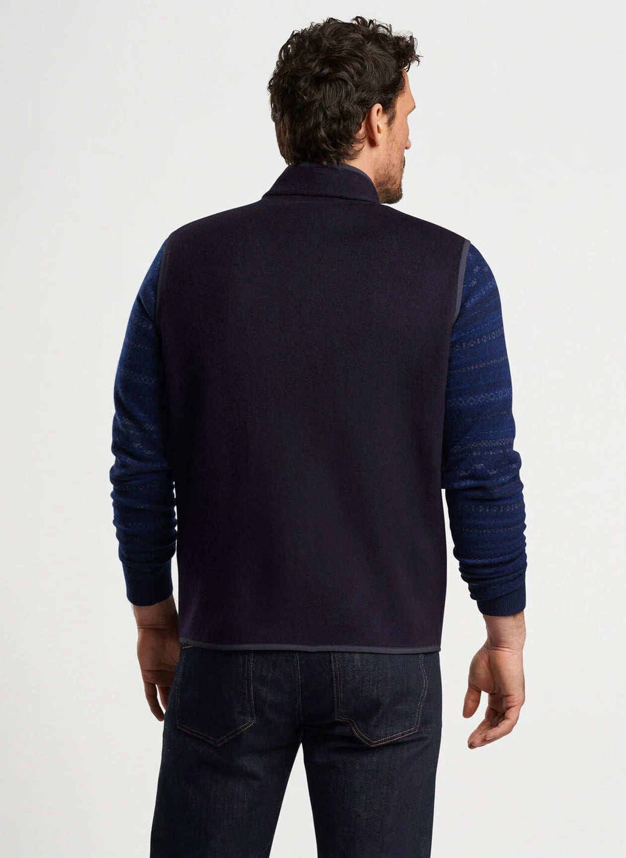 PETER MILLAR Men's Fleece Vest - Lightweight, Warm & Comfortable for Outdoor Activities, Hiking & Casual Wear