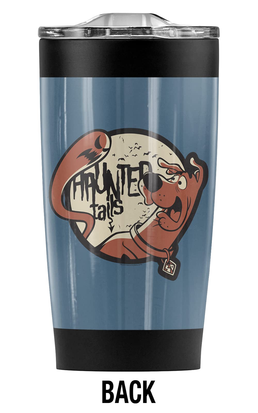 Scooby-Doo Haunted Tails 20oz Stainless Steel Vacuum Insulated Tumbler - Double Wall Coffee Travel Mug with Leakproof Sliding Lid | Keeps Hot & Cold Beverages Perfect Temperature | Ideal for Office, Camping, Road Trips & Gifts