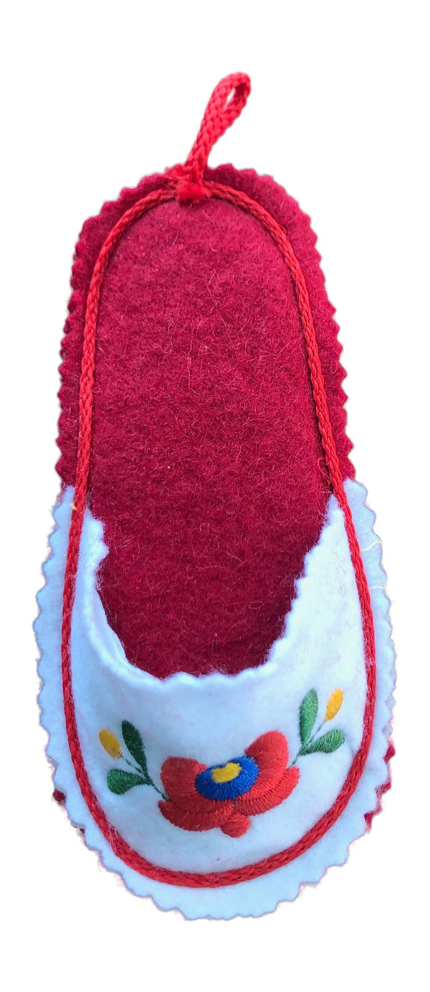 Hungarian Felt Slipper Ornament - Handmade Wool Decor for Christmas Tree & Home - Perfect Gift for Holidays, Winter Decorations & Cozy Home Accents