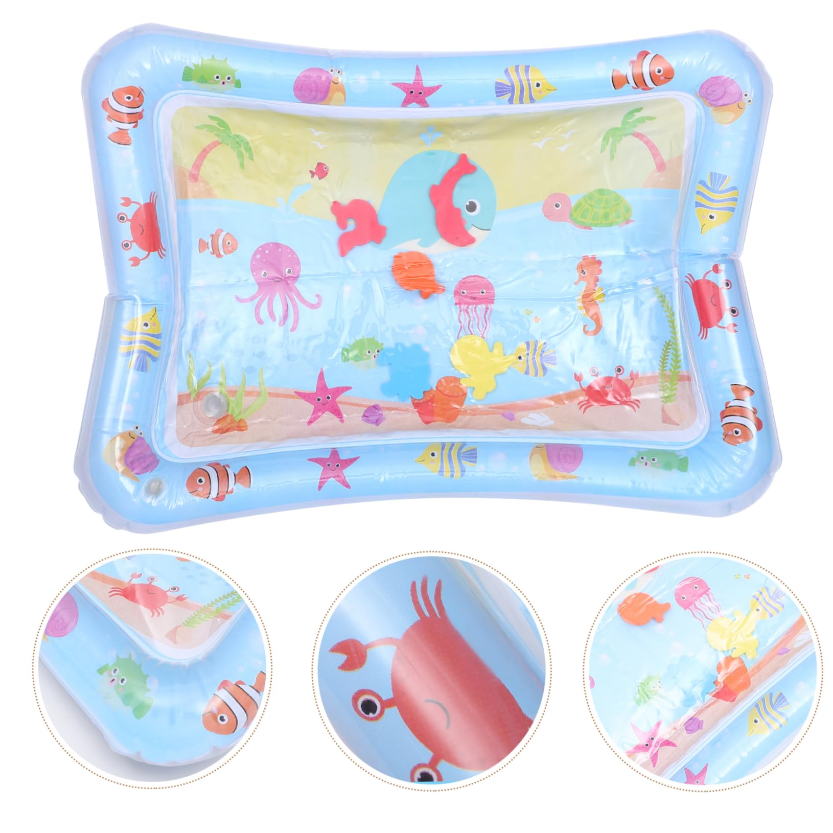 GREENADSCAPE Inflatable Water Cushion Mat - Durable PVC Bathtub Play Mat for Kids, Pool, Beach, and Outdoor Activities