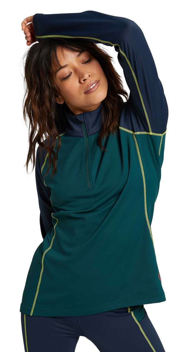 Burton Women's Heavyweight X Quarter Zip Fleece Pullover 2021 - Warm Winter Layering for Skiing, Hiking & Outdoor Activities