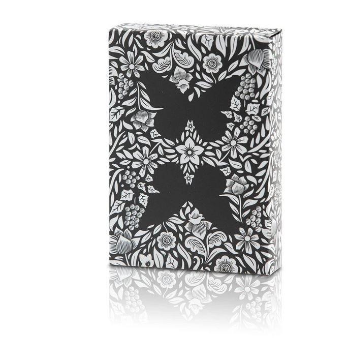 Premium Butterfly Playing Cards - Black & Silver Unmarked Deck for Magic Tricks, Poker & Cardistry | Ideal for Professional Magicians & Card Game Enthusiasts