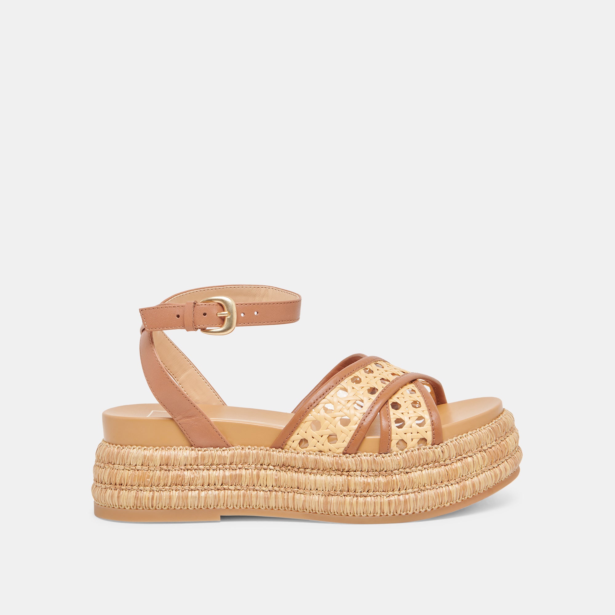 WRILEY Women's Saddle Woven Raffia Sandals - Comfortable Summer Beach Slides for Outdoor Vacations & Casual Wear