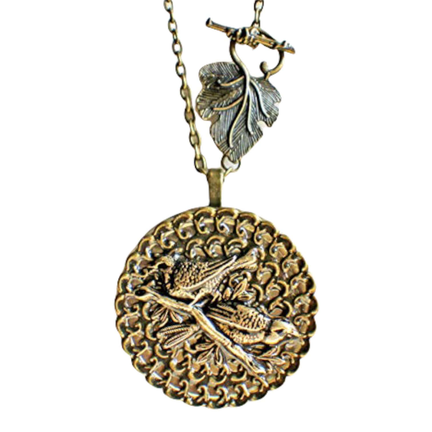 Elegant Bird Music Box Locket Necklace - Handcrafted Jewelry Gift for Women - Perfect for Anniversaries, Birthdays & Romantic Occasions