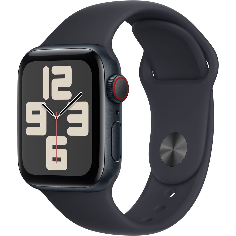 Apple Watch SE 2 (40mm) GPS + Cellular - Midnight Aluminum Case with Midnight Sport Band - Smartwatch for Fitness Tracking & Notifications - Perfect for Running, Swimming & Daily Use