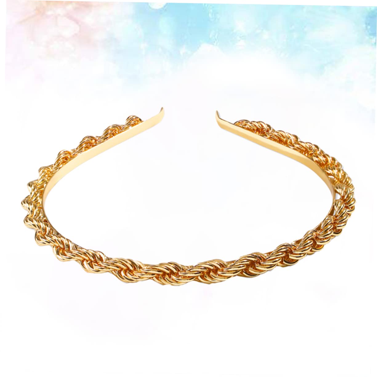 Minkissy Metal Hair Headband for Women - Elegant Chain Bridal Accessory for Daily Wear