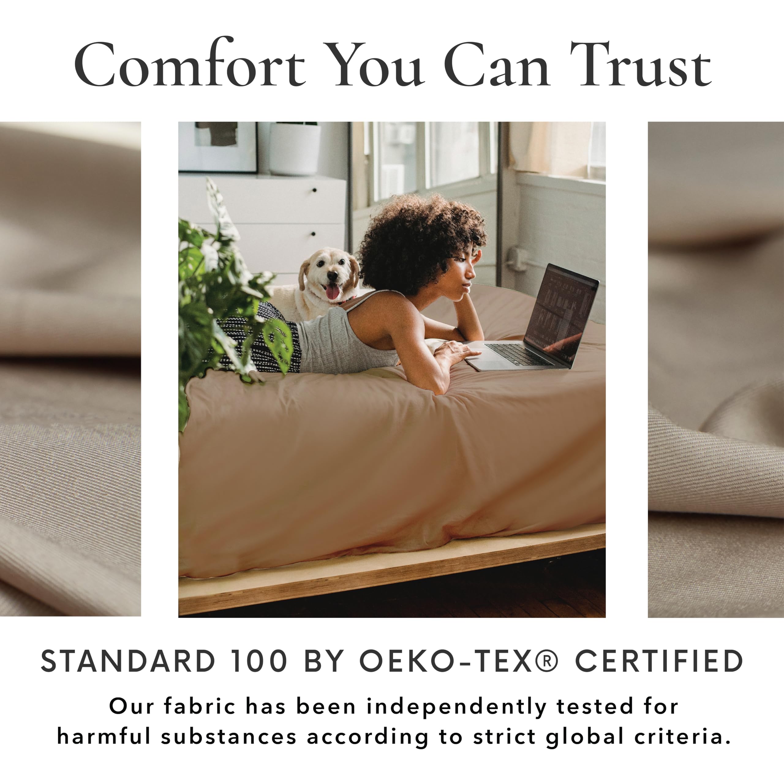 Bamboo Bay 6-Piece Queen Size Sheet Set - 100% Viscose Bamboo Bed Sheets, Breathable & Ultra Soft Cooling Bedding for Hot Sleepers, Deep Pocket Fits 16