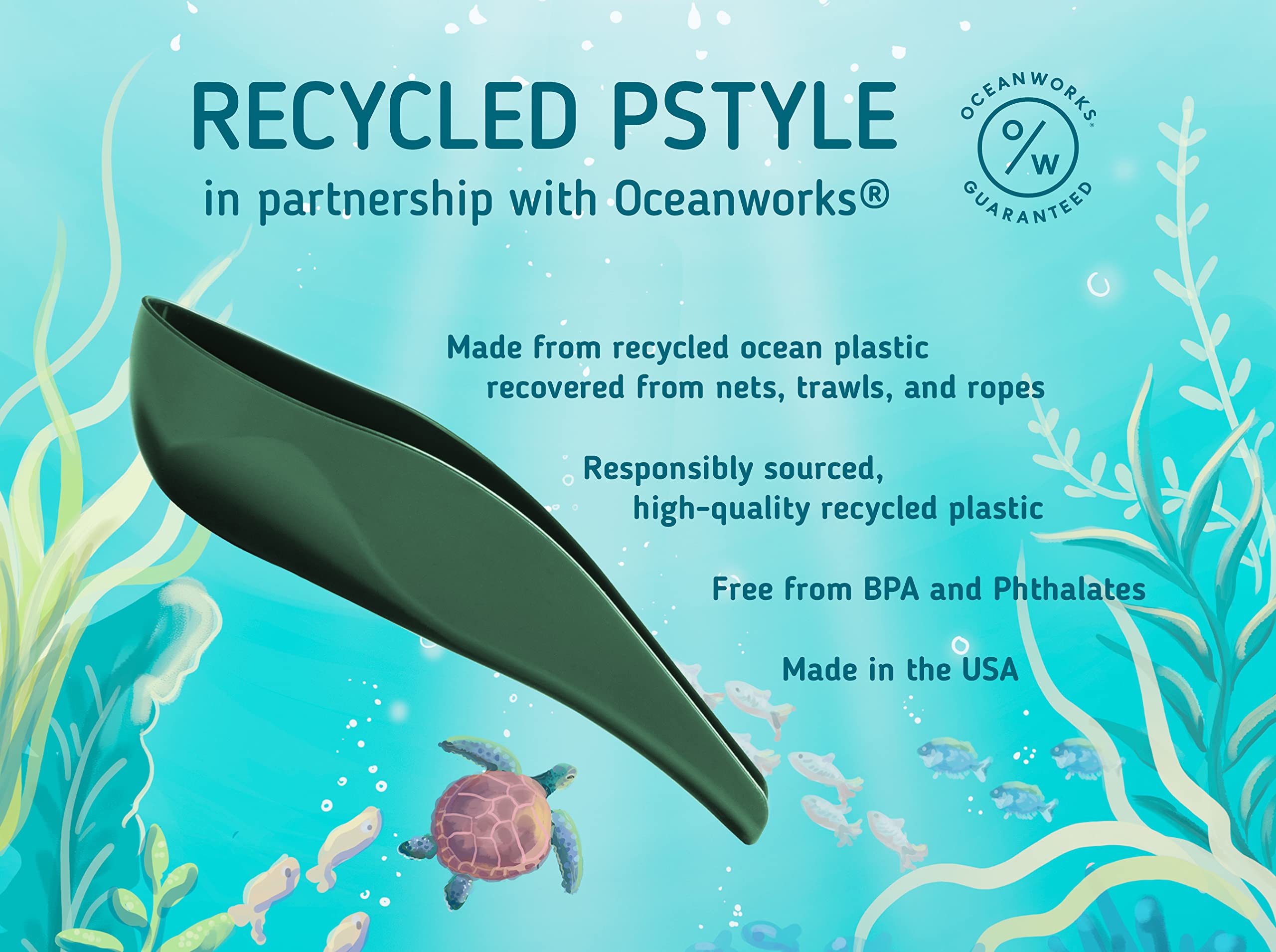 Eco-Friendly pStyle Female Urination Device - Made in USA from Recycled Ocean Plastic | Stand to Pee While Fully Clothed | Ideal for Women, Non-Binary & Trans Men | Perfect for Camping, Hiking, Travel & Outdoor Adventures