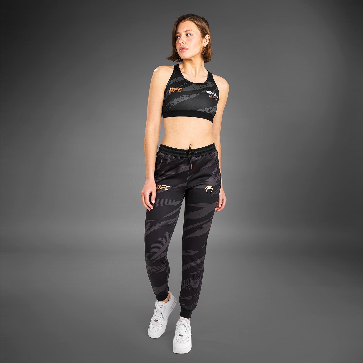 Venum UFC Adrenaline Fight Week Women's Training Pants - Urban Camo Print for MMA, Boxing & Fitness Workouts