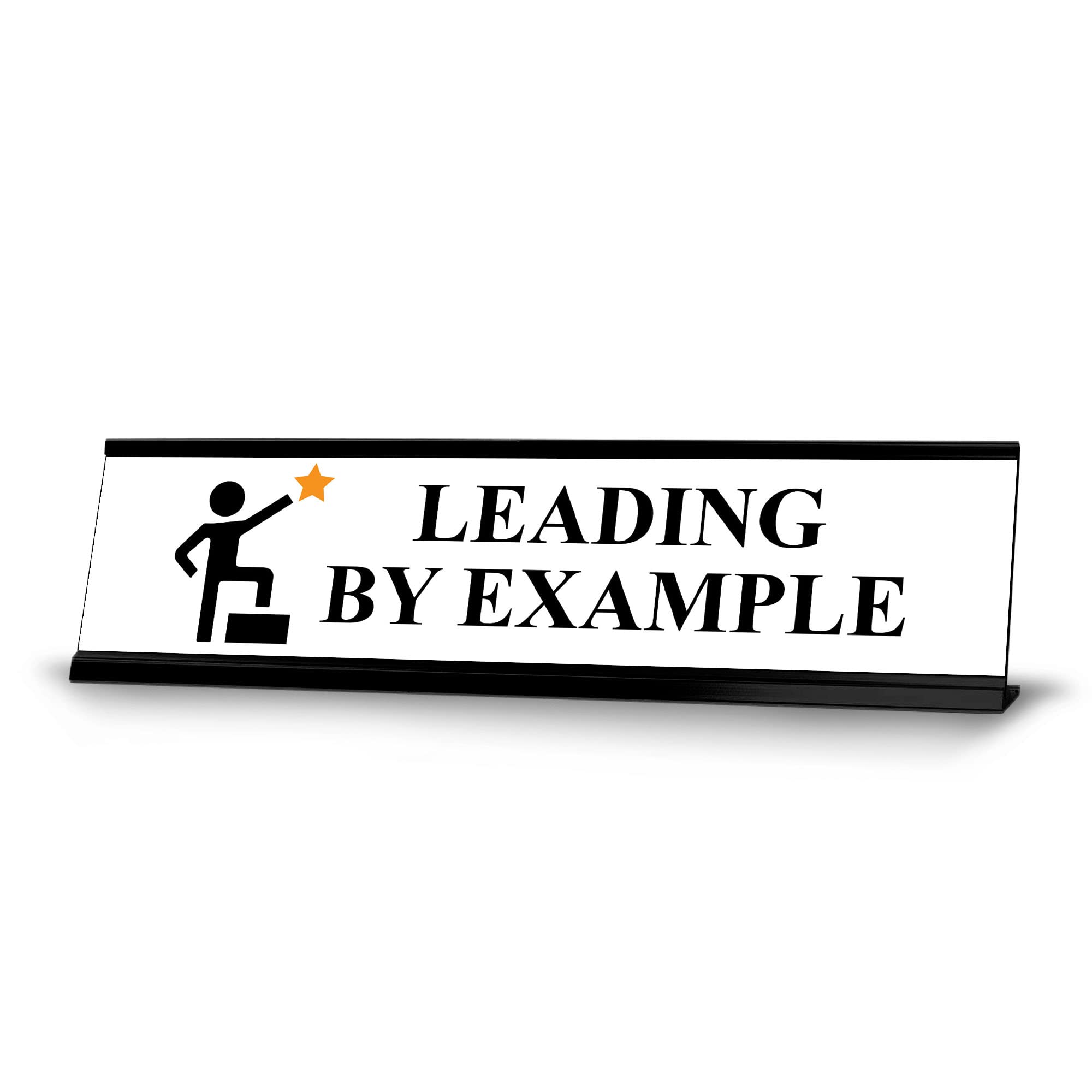 Premium Black Frame Desk Sign - 2x8 Inches, Motivational Office Decor for Professionals & Executives - Perfect for Workstations, Desks & Corporate Gifts