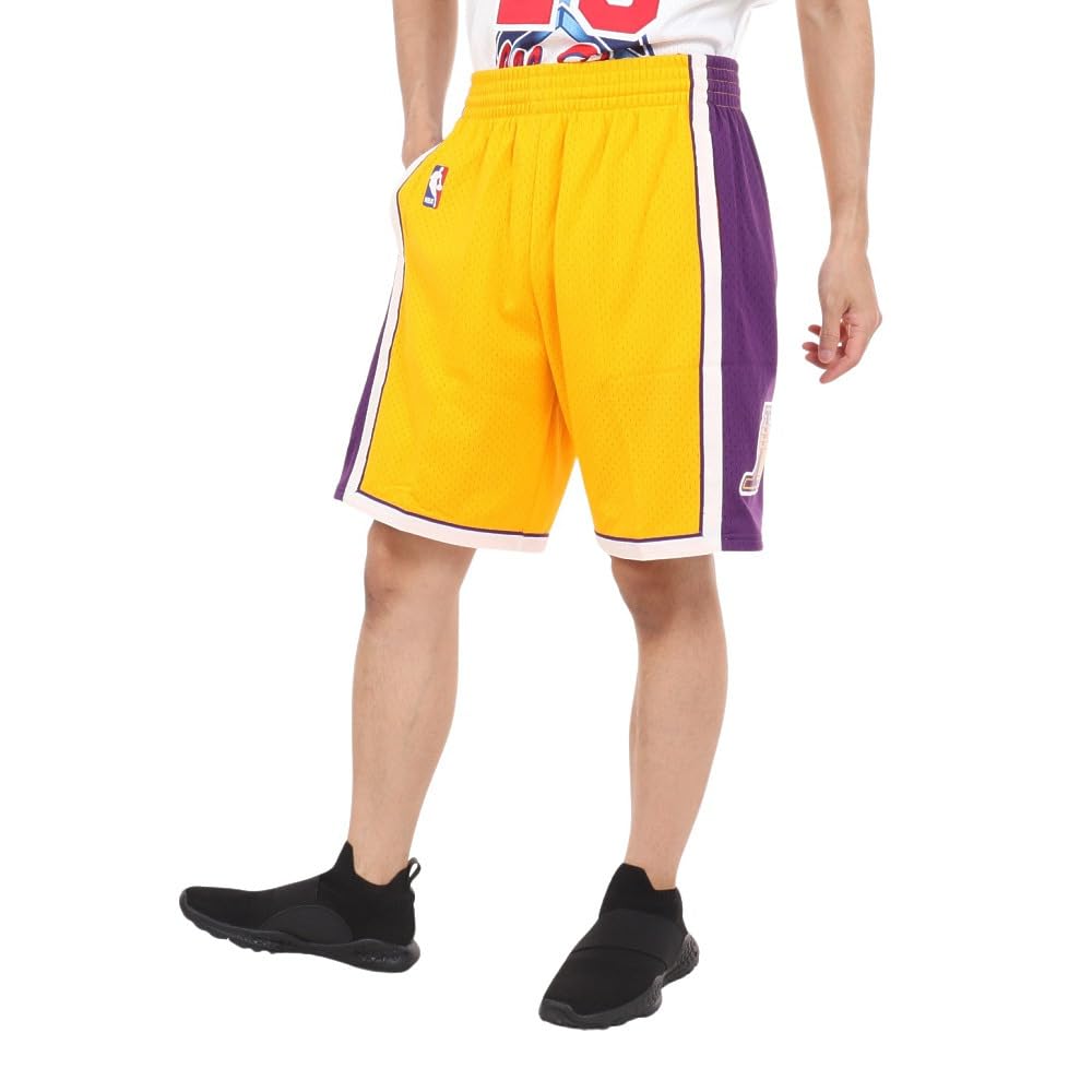 Mitchell & Ness NBA Swingman Shorts - Los Angeles Lakers 2009 Edition | Authentic Basketball Shorts for Men | Perfect for Games, Workouts & Casual Wear