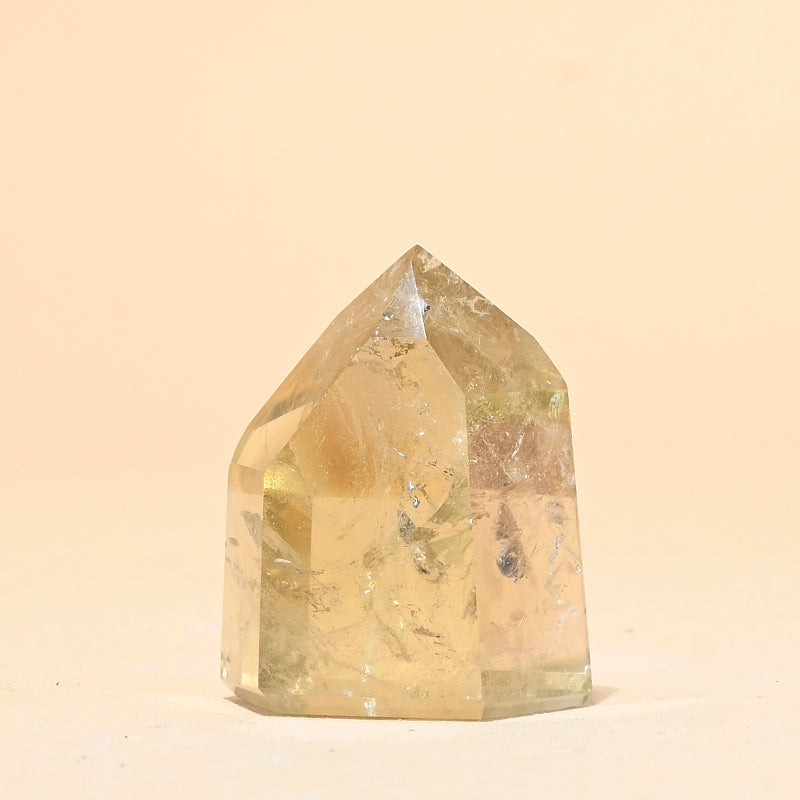 Natural Citrine Crystal Tower - Healing Stone for Home Decor, Meditation & Energy Cleansing | Perfect for Office Desk, Yoga Space & Spiritual Gifts