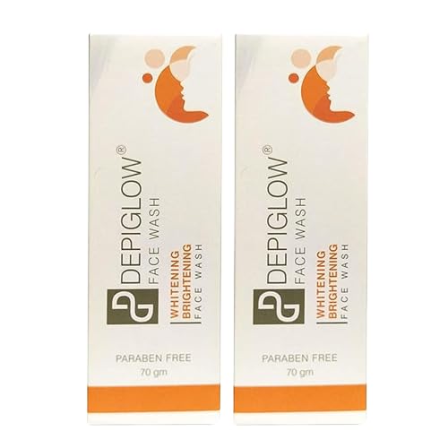 DEPIGLOW Skin Whitening & Brightening Creamy Face Wash for All Skin Types - Pack of 2 | Gentle Cleanser for Glowing Complexion | Perfect for Daily Skincare Routine & Dark Spot Reduction