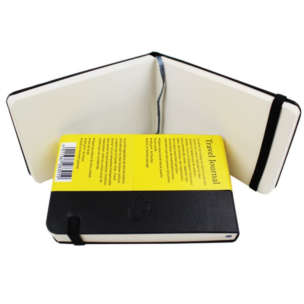 Premium 140gsm Travel Notebook - 9x14cm Landscape Size, 62 Sheets - Perfect for Journaling, Sketching & Note-Taking On The Go
