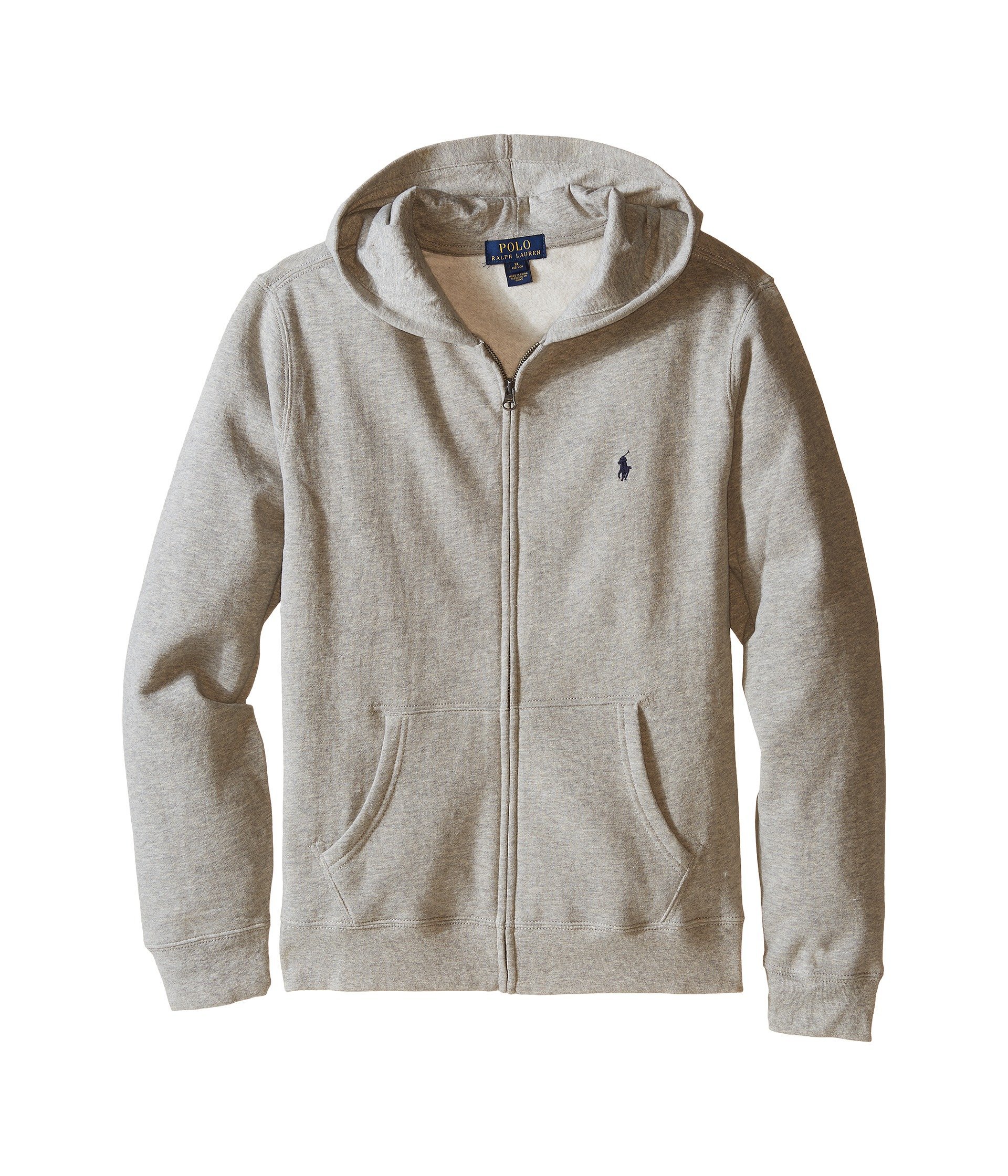Polo Ralph Lauren Kids Boys Fleece Full-Zip Hoodie for Big Kids - Soft & Warm Pullover for School, Playdates & Outdoor Activities