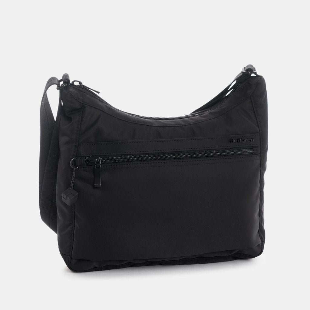 Hedgren HARPERS S RFID Blocking Crossbody Bag for Women - Secure & Stylish Black Purse - Perfect for Travel, Shopping, and Daily Use