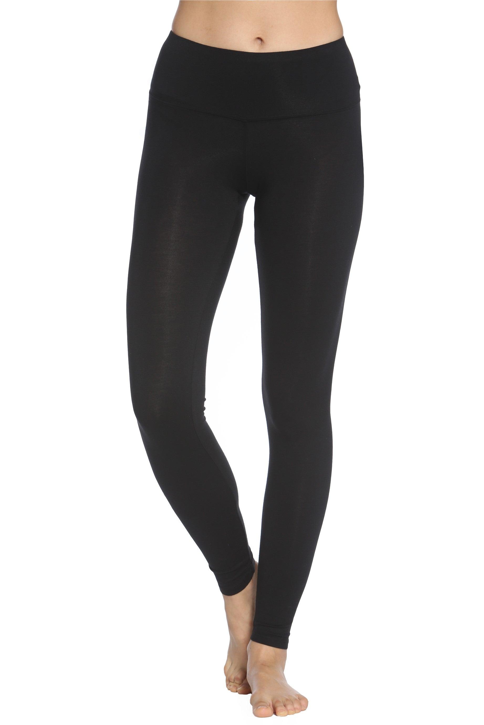High Waist Yoga Pants for Women - Wide Elastic Waistband Workout Leggings - Comfortable Stretchy Tummy Control Gym Running Tights for Fitness, Lounge & Everyday Wear