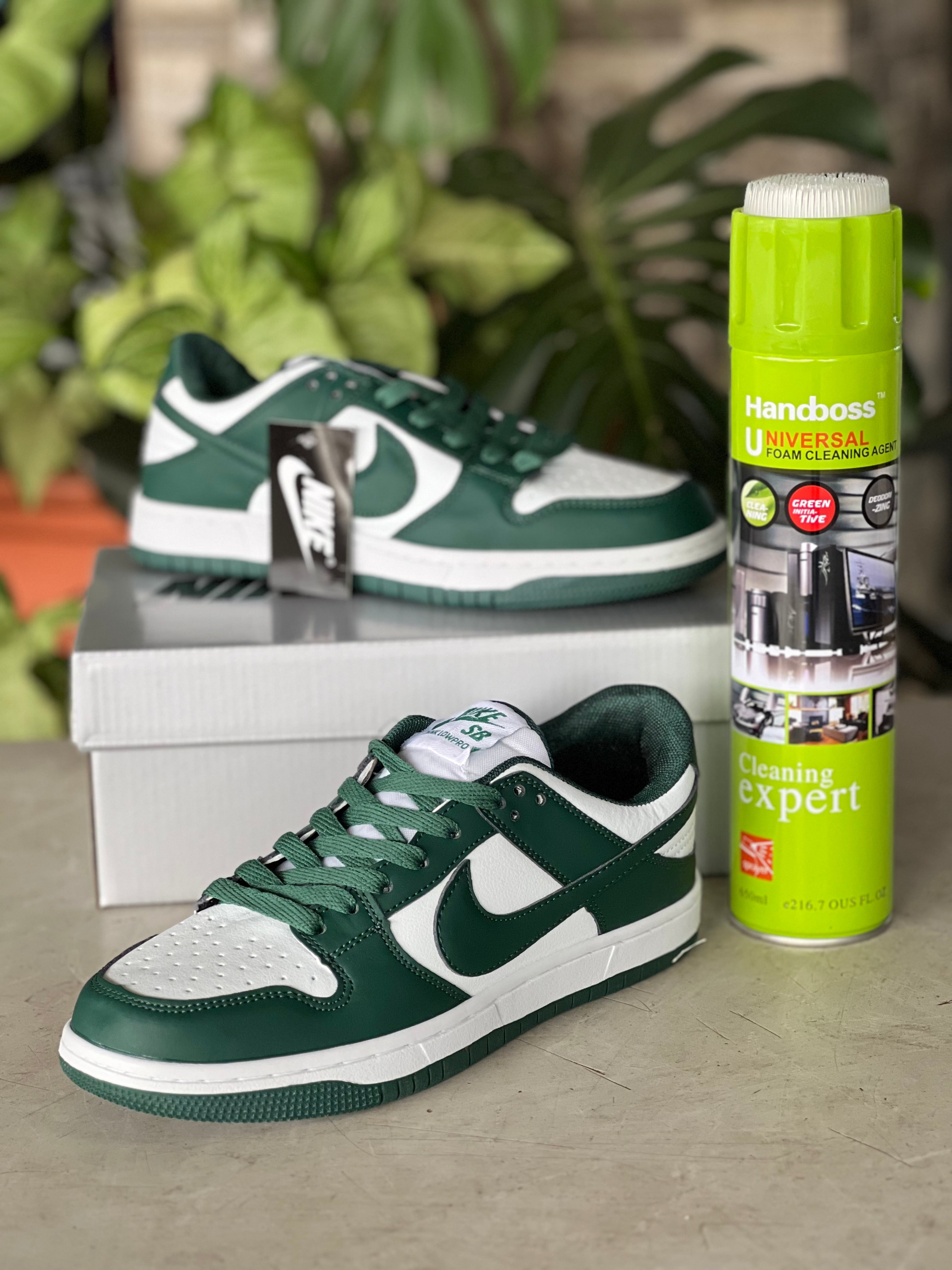 Nike SB Dunk Low Pro Skate Shoes for Men - Green & White Colorway - Perfect for Skateboarding, Streetwear, and Casual Fashion